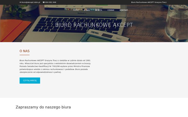 Ekraanipilt saidist akcept.lubin.pl