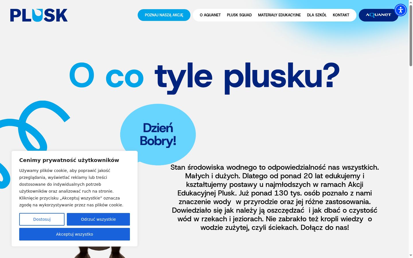 Skjermbilde av samtykkebanneret slik det vises før noen interaksjon