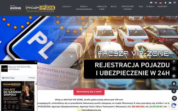 Screenshot of akcyza-zone.pl