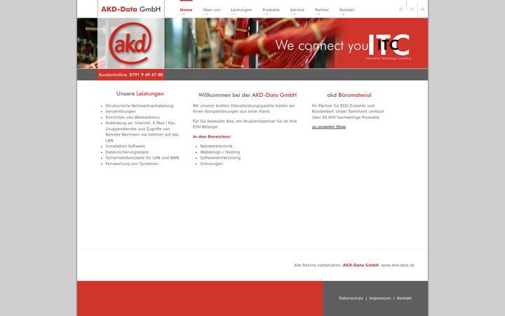 Screenshot of akd-data.de