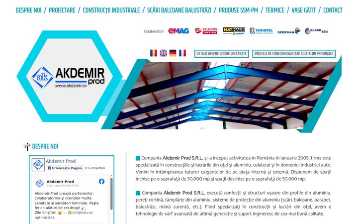 Screenshot of akdemir.ro