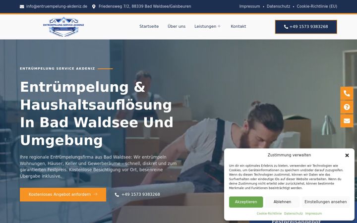 Zrzut ekranu akdeniz-haushaltsaufloesung.de