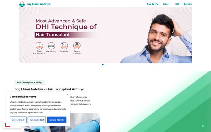 Screenshot ta' akdenizsacekimi.com