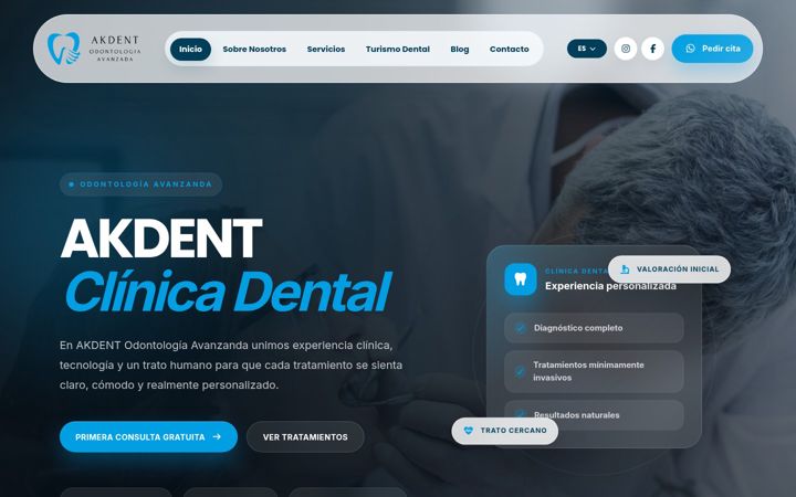 Screenshot of akdent.es