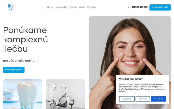 Screenshot ta' akdentalsbt.com