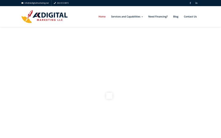 Skærmbillede af akdigitalmarketing.net