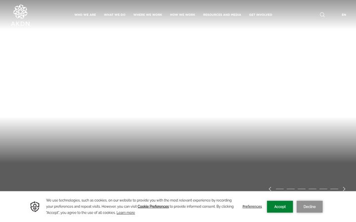 Screenshot of akdn.org