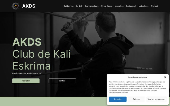 Screenshot of akds-kali.fr