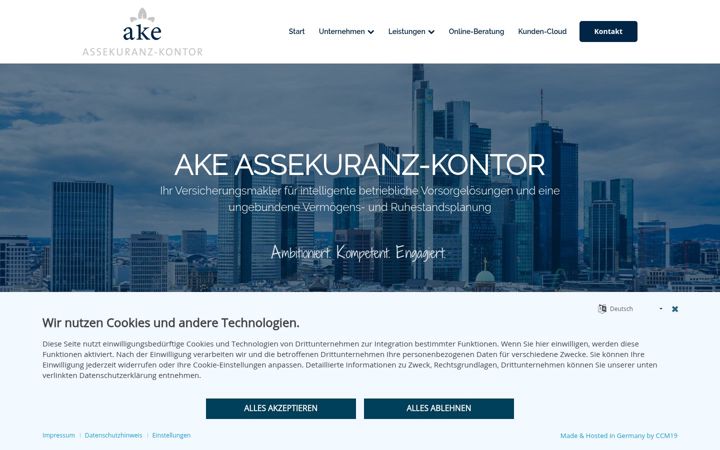 Skærmbillede af ake-net.de