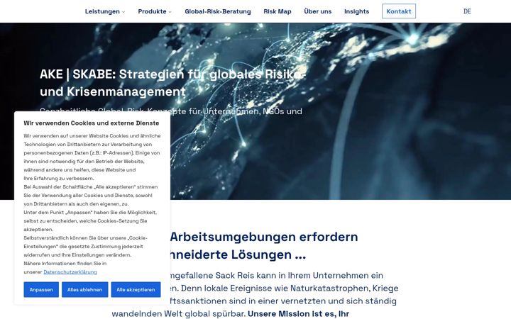 Screenshot of ake-skabe.de