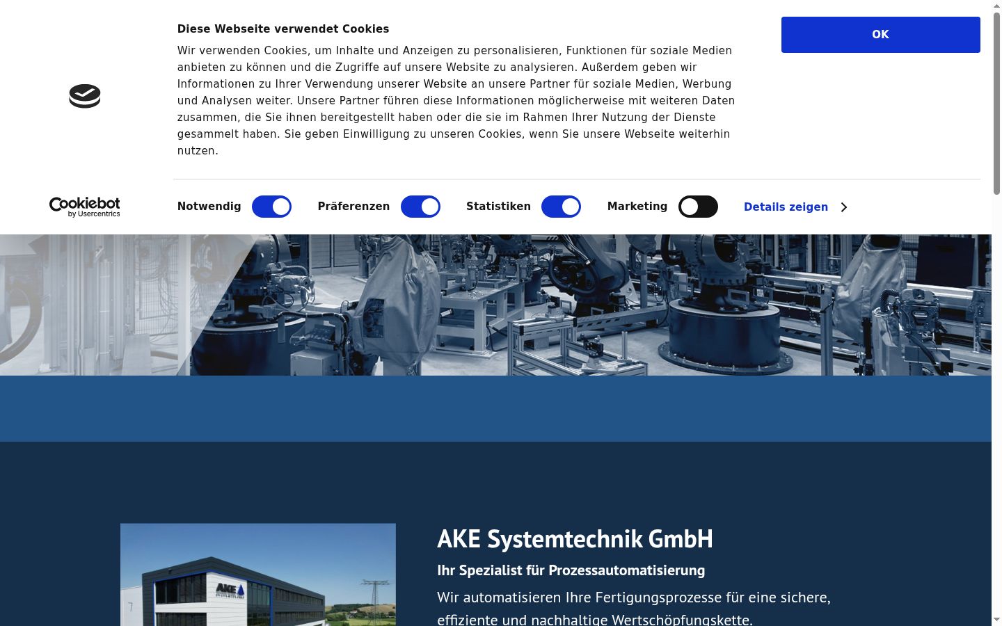 Screenshot van de toestemmingsbanner zoals getoond vóór enige interactie