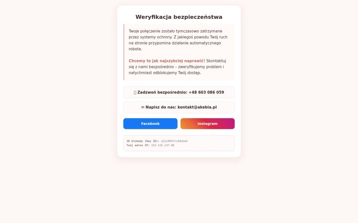Screenshot of akebia.pl