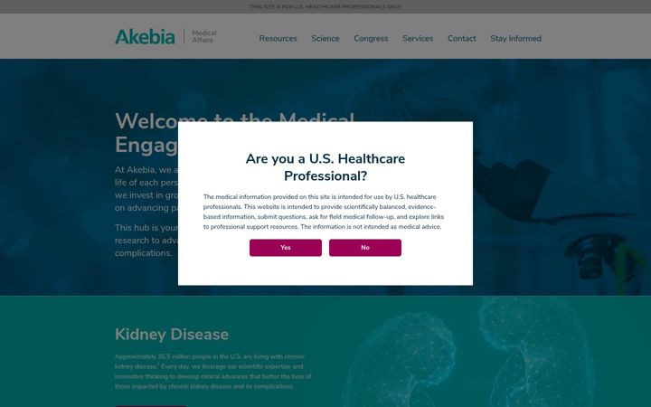 Screenshot ta' akebiamedical.com