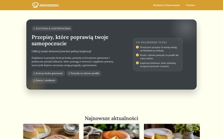 Screenshot of akedzierski.pl