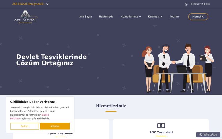 Screenshot of akeglobal.com.tr