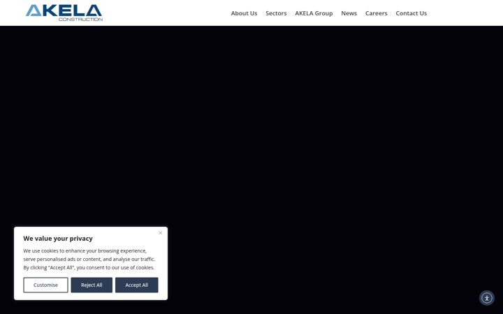 Screenshot of akelaconstruction.co.uk
