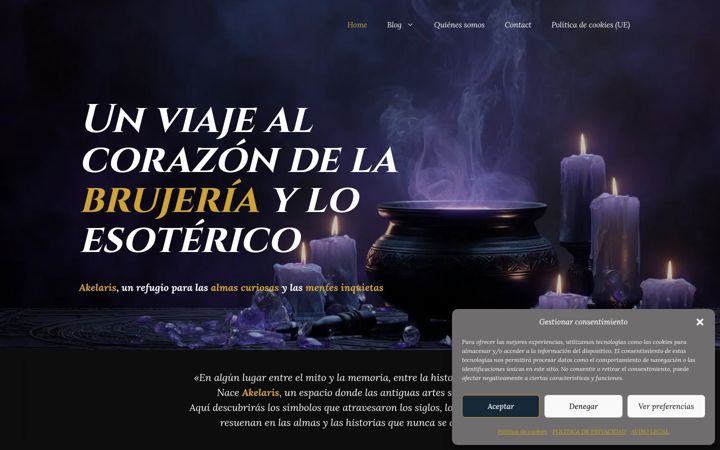Screenshot of akelaris.com
