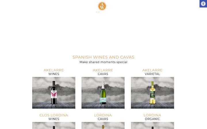 Zrzut ekranu akelarrewines.com