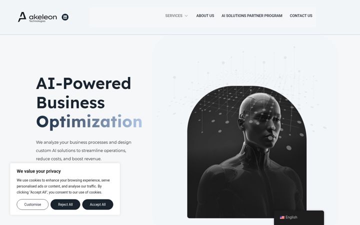 Screenshot of akeleon.com