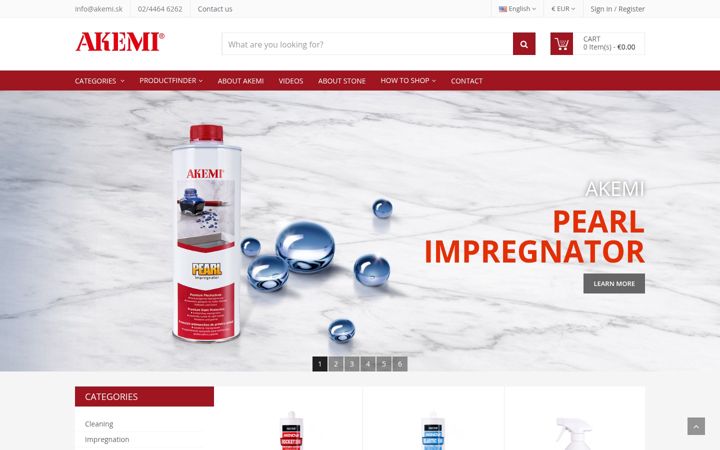 Screenshot of akemi.sk