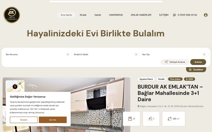 Zrzut ekranu akemlakburdur.com