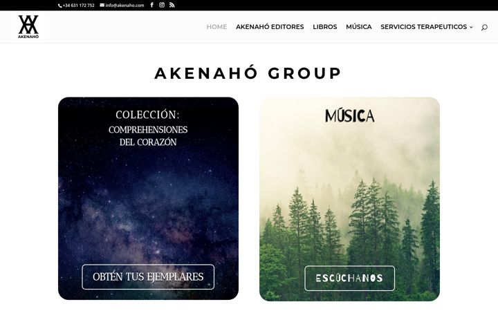 Screenshot of akenaho.com