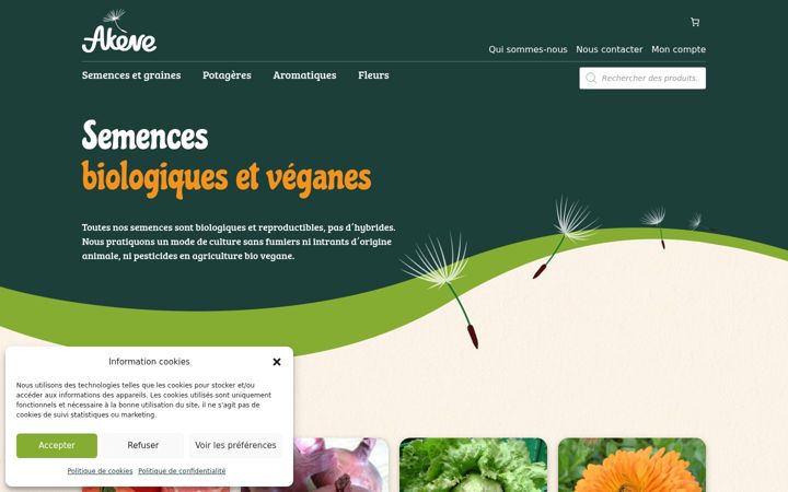 Zrzut ekranu akene-semence.com