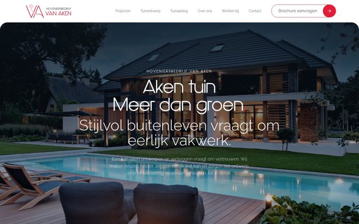 Screenshot of akengroen.nl