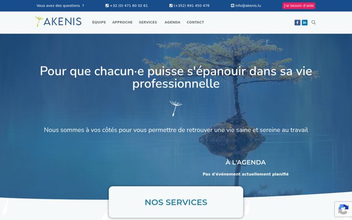 Screenshot of akenis.lu