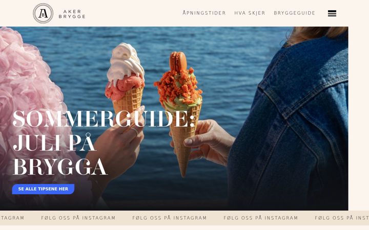 Screenshot von akerbrygge.no