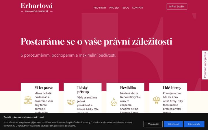 Screenshot of akerhartova.cz