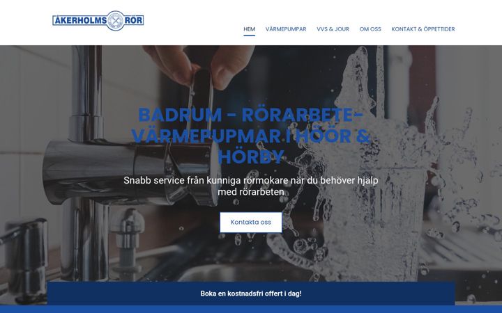 Screenshot of akerholmsror.se