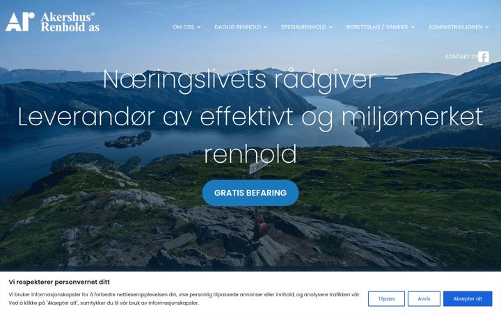 Screenshot of akershus-renhold.no