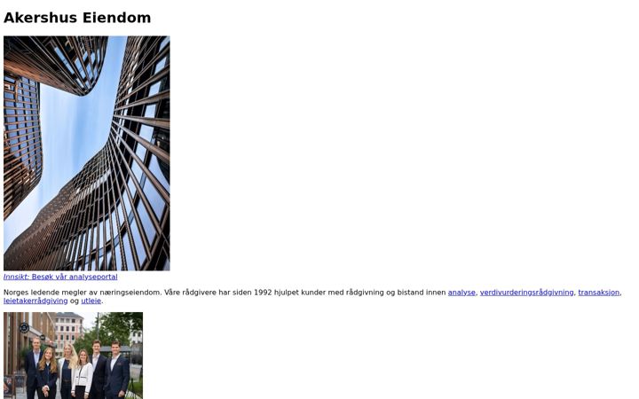 Screenshot of akershuseiendom.no