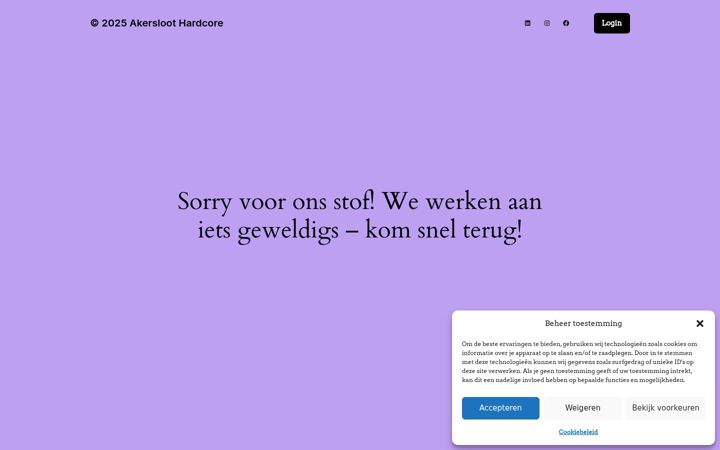 Snimka zaslona za akersloothardcore.nl