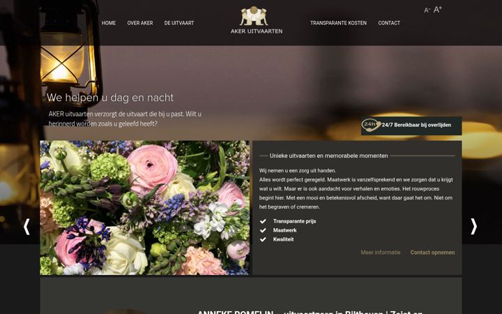 Screenshot of akeruitvaarten.nl