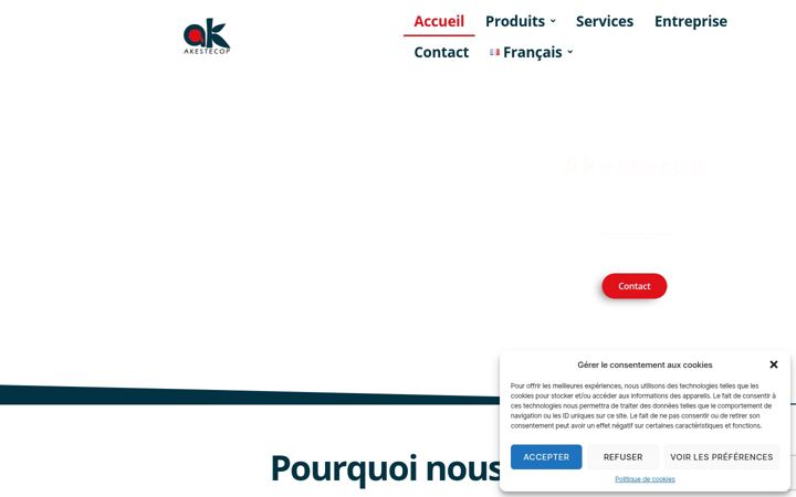 Screenshot von akestecop.fr