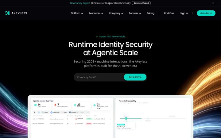 Screenshot ta' akeyless.io
