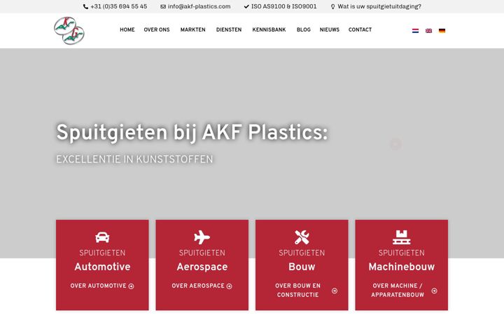 Skærmbillede af akf-plastics.com