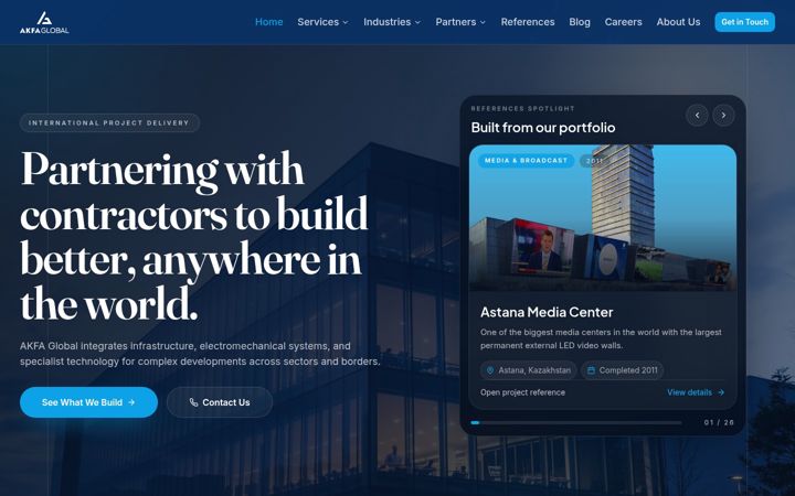 Screenshot of akfaglobal.com