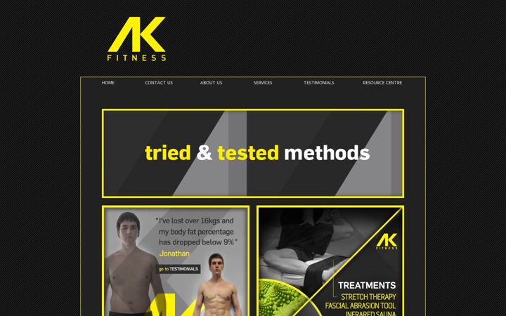 Screenshot of akfitness.ie