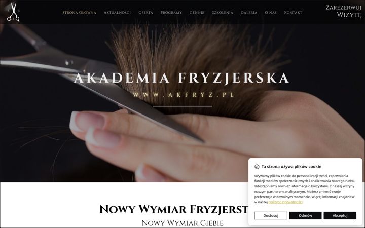 Screenshot of akfryz.pl