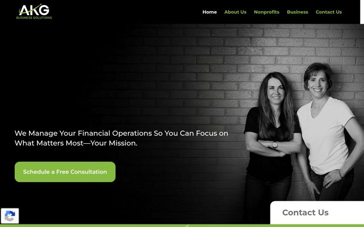 Screenshot of akgbizsolutions.com