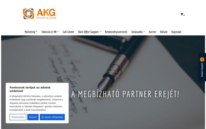 Screenshot of akgconsultinggroup.hu