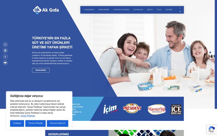 Captura de ecrã de akgida.com.tr
