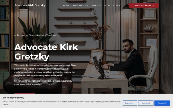 Screenshot of akgllp.com