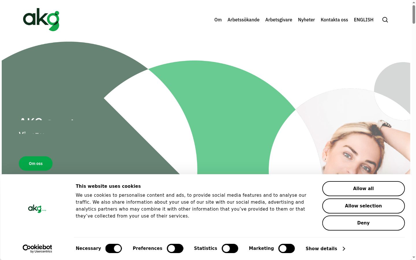 Screenshot tal-banner tal-kunsens muri qabel kwalunkwe interazzjoni