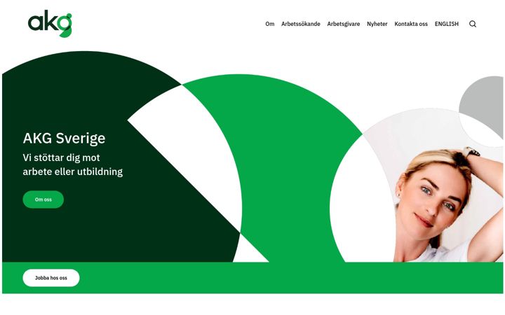 Captura de ecrã de akgsverige.se