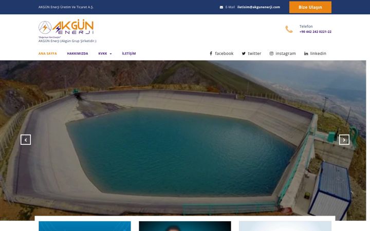 Screenshot of akgunenerji.com