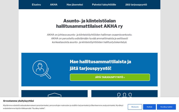 Screenshot of akha.fi
